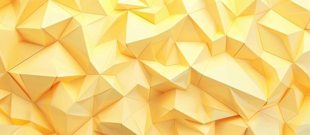 Light yellow triangular cover with gradient in origami style