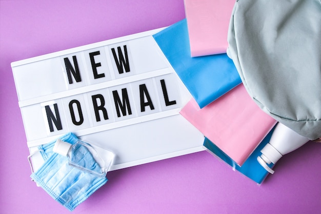 写真 テキスト付きライトボックスnewnormal