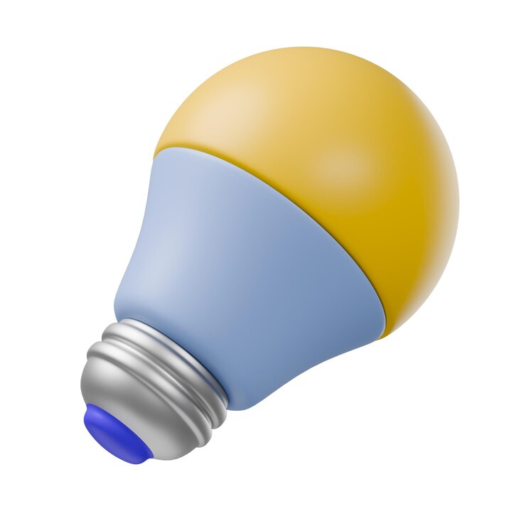 Photo lightbulb 3d 렌더링과 클리핑 경로