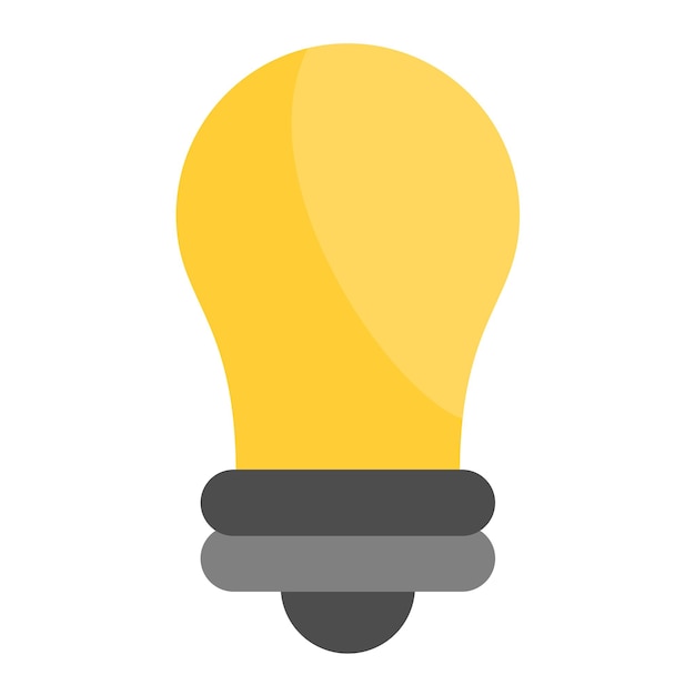 Photo lightbulb flat illustration