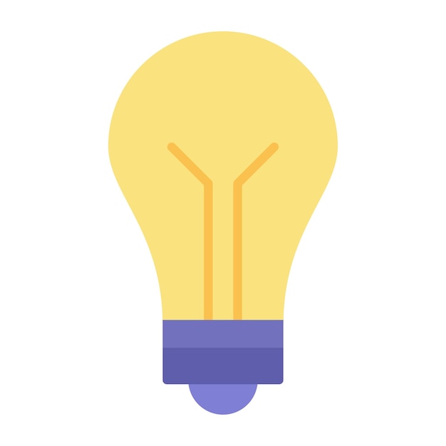 Photo lightbulb flat illustration