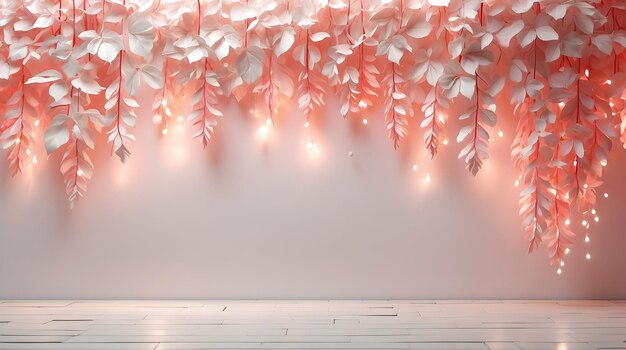 Photo lightbulb and leaves wallpaper with copy space energyefficient concept lightbulb and ecofriendly