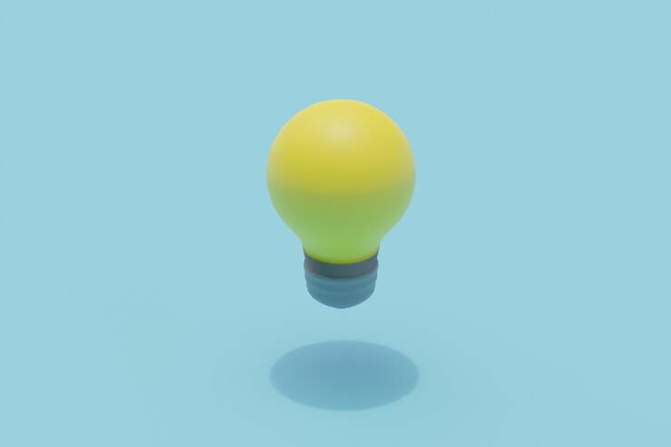 Photo 전구 단일 고립 된 개체입니다. 3d 렌더링