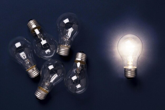 Lightbulbs concept