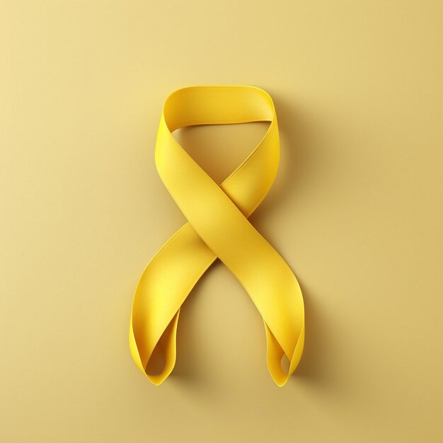 lightcolored ribbon symbolize cancer awareness day AI generated