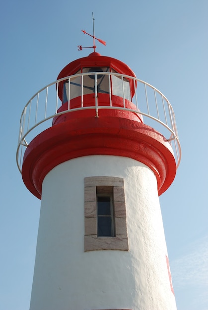 Lighthouse on a blue sky