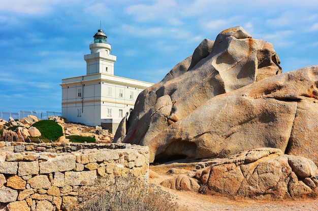 Lighthouse at Capo Testa, Santa Teresa Gallura, Sardinia, Italy