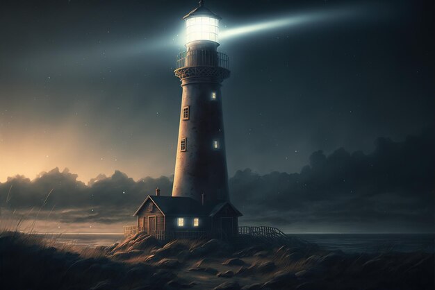 Lighthouse on the coast