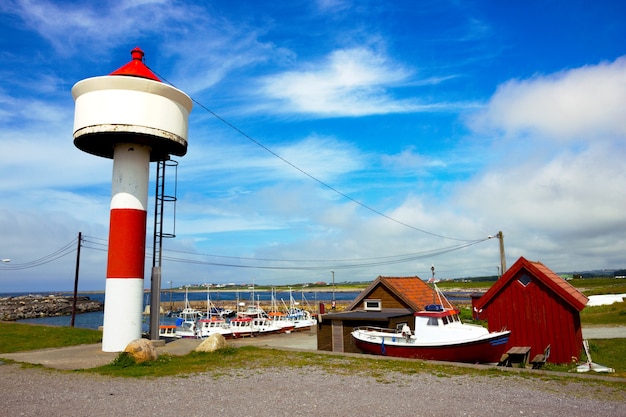 ノルウェー、フィヨルド海岸の灯台