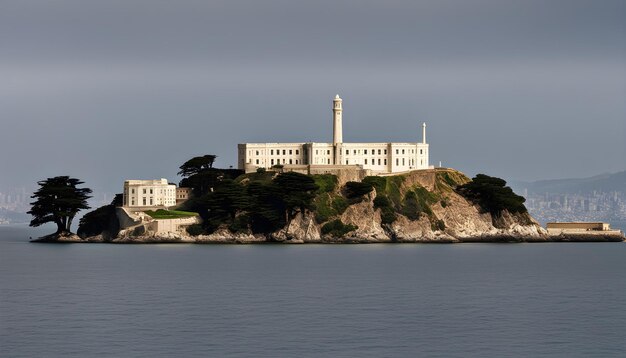 the lighthouse on the island