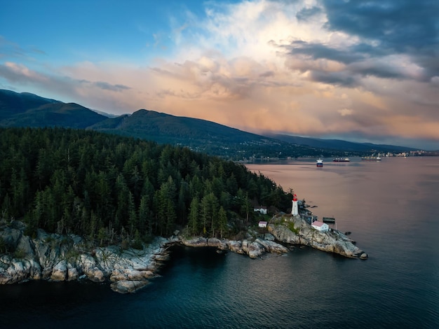 Lighthouse park in west vancouver british columbia canada