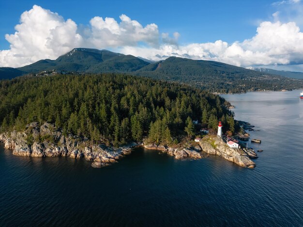 Photo lighthouse park in west vancouver british columbia canada