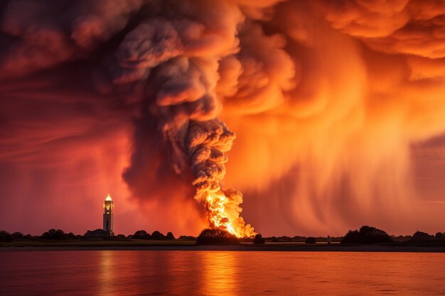 Lighthouse quermarkenfeuer in kampen