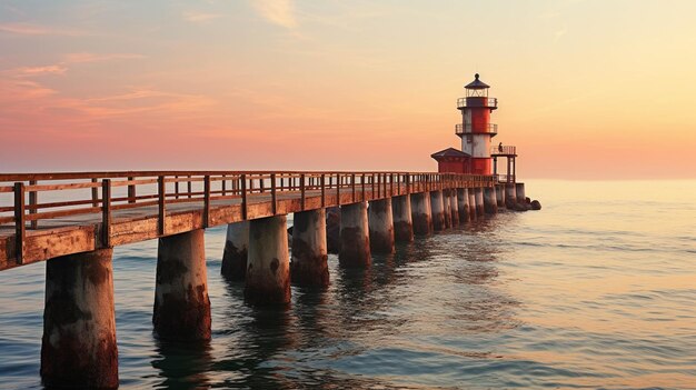 Lighthouse in the river river safety