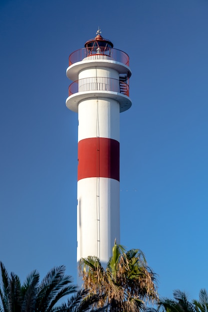 Lighthouse in Rota, Cadiz, Spain