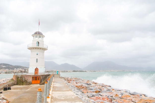 Lighthouse on the sea