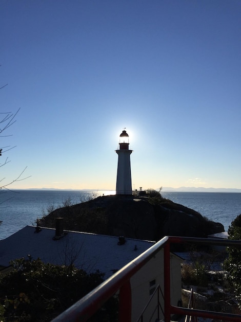 Photo lighthouse at seaside