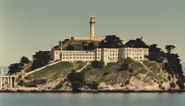 a lighthouse sits on a cliff overlooking the ocean