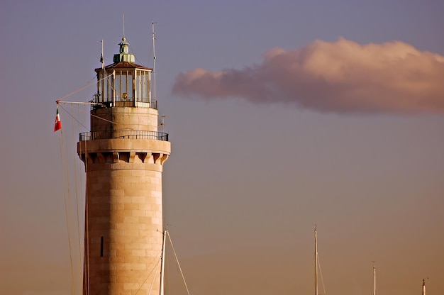 Lighthouse at sunset