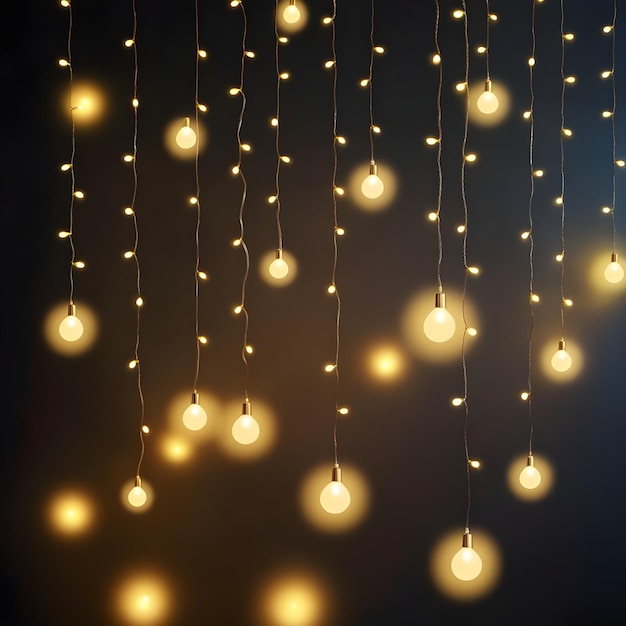 lighting on dark background