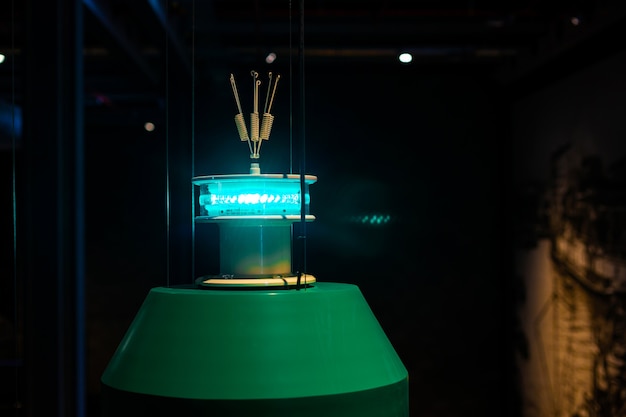 Lighting lamps in the form of a miniature beacon.