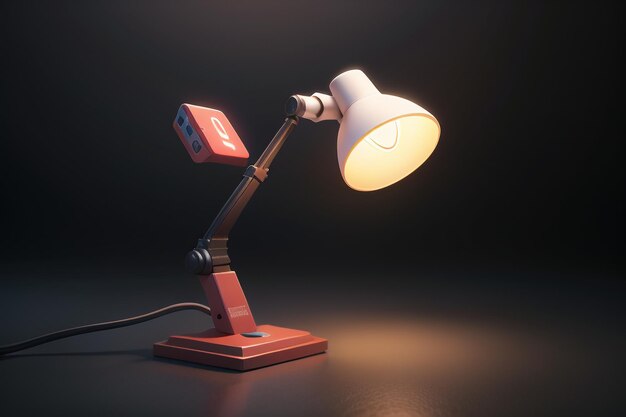 Lighting table lamp night light creative shape minimalist HD photography wallpaper background