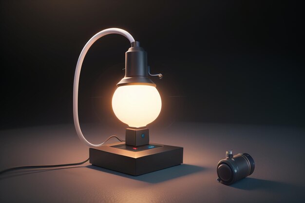 Lighting table lamp night light creative shape minimalist HD photography wallpaper background