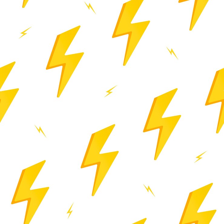 Foto lightning bolt png patroon naadloze achtergrond sticker