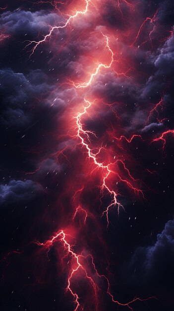 a lightning bolt in the sky