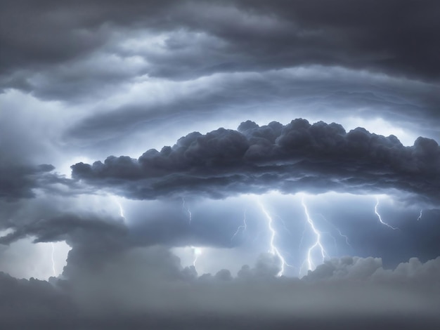 A Lightning bolt thunder Generative AI Illustration