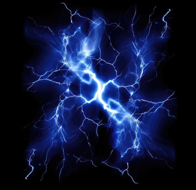 Lightning on a dark background