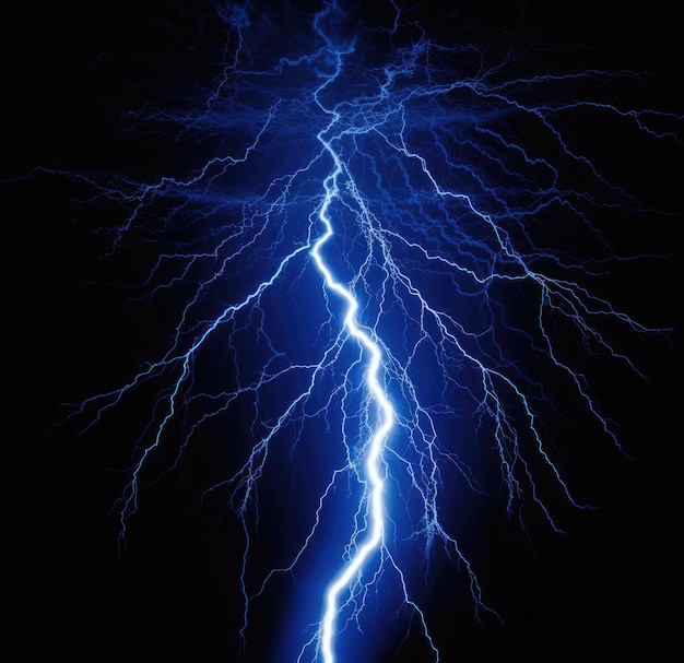 Lightning on a dark background