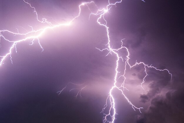 写真 夜空のライトニング