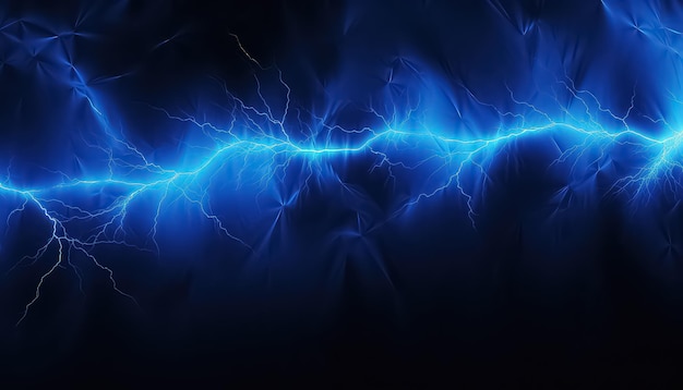 lightning strike on a black background in the style of azure electric fantasy