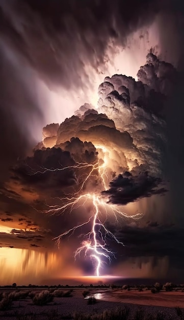 A lightning strike in brazil.