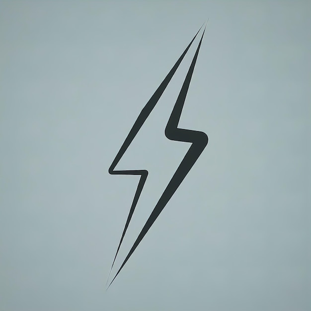 lightning symbol 3 d rendering
