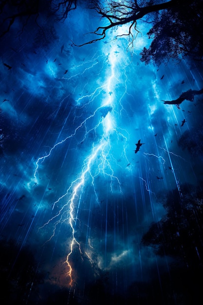 lightning and thunder background image