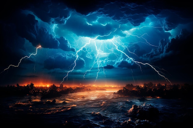 lightning and thunder background image