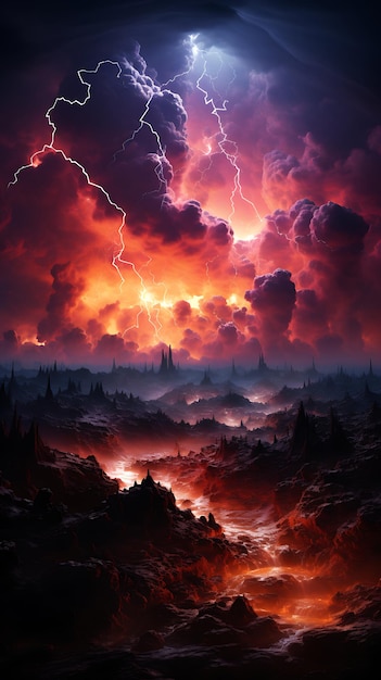 lightning thunders beautiful mobile wallpaper gradient