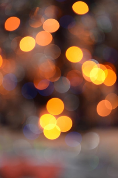 Lights blurred bokeh