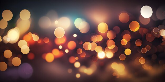 lights and a blurry bubblly bokeh background