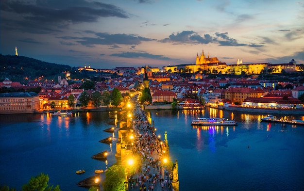 Lights on Charles Bridge