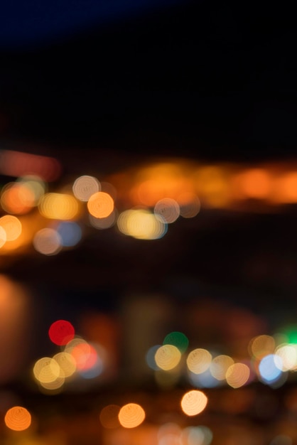 Lights of the city at night abstract background