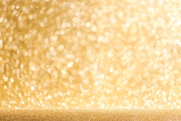 Lights golden background