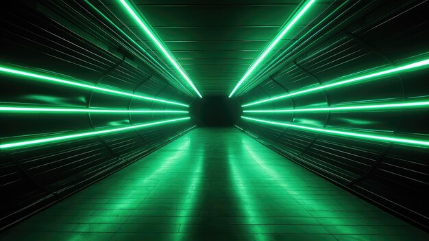 Lights tunnel neon background