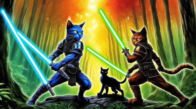 Lightsaber en de kat