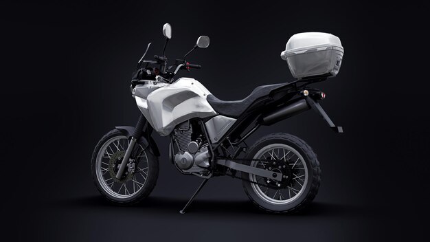 Легкий туристический мотоцикл эндуро 3d иллюстрация
