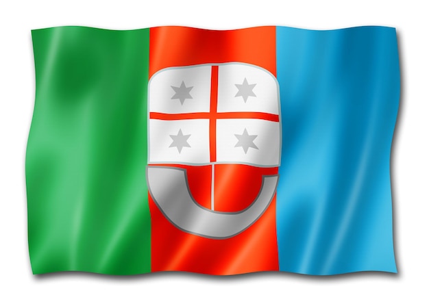 Liguria region flag Italy