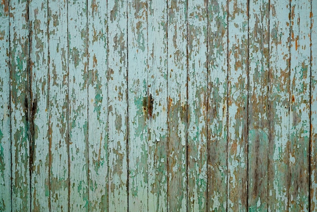 Lijn groen hout achtergrond van houten planken oude gebruikte verf hek gevel