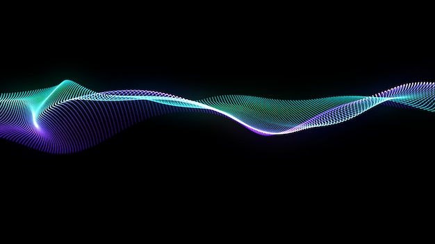 Lijnen achtergrond. Abstracte lijn Gestreept patroon, Curve neon element. Dynamische achtergrond. Presentatiekaft. Blauw en violet